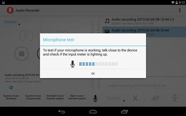 Audio Recorder android App screenshot 0