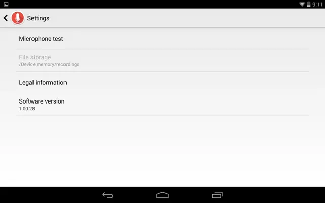 Audio Recorder android App screenshot 1