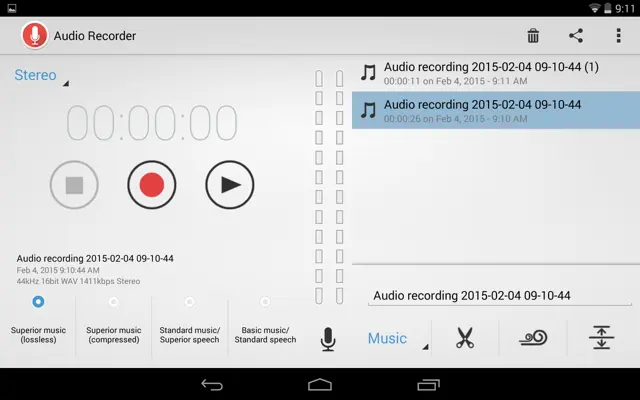 Audio Recorder android App screenshot 2