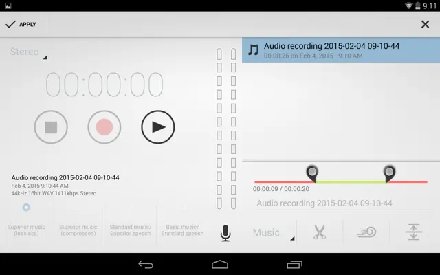 Audio Recorder android App screenshot 3