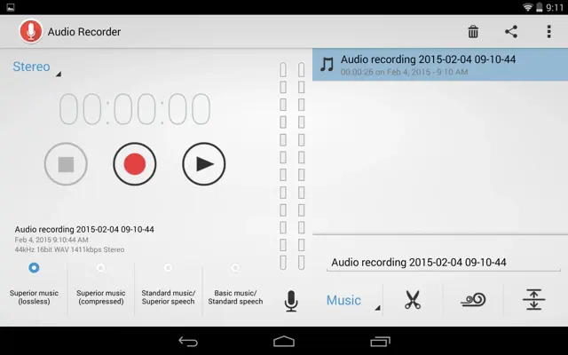 Audio Recorder android App screenshot 4