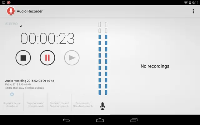 Audio Recorder android App screenshot 5